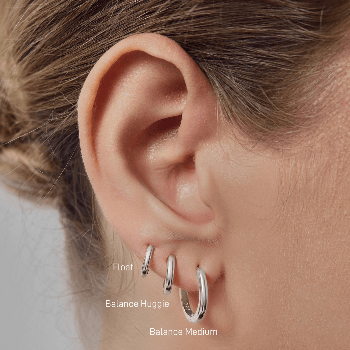 Balance Huggie Hoops
