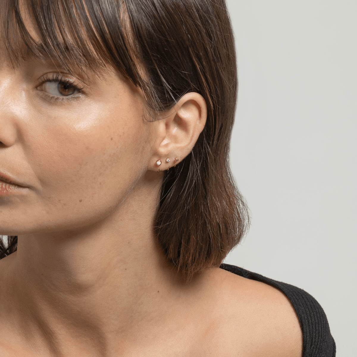 Stay Close Opal Hoops