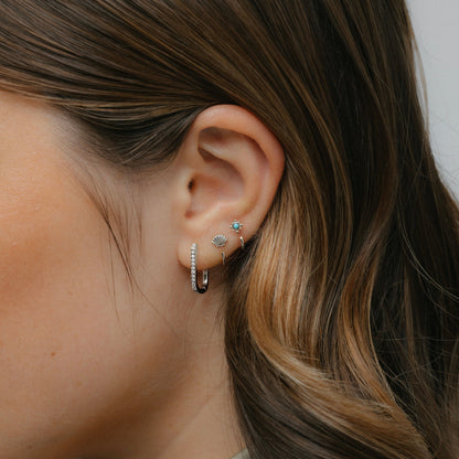 Stay Close Boho Turquoise Hoops