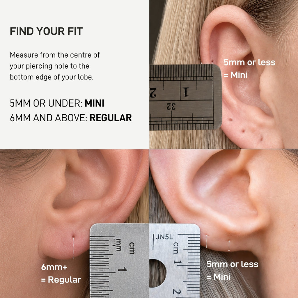 Stay Close Black Moissanite Hoops