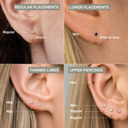 Stay Close Blue Sapphire Hoops