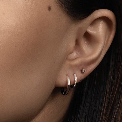 Stay Close Amethyst Hoops