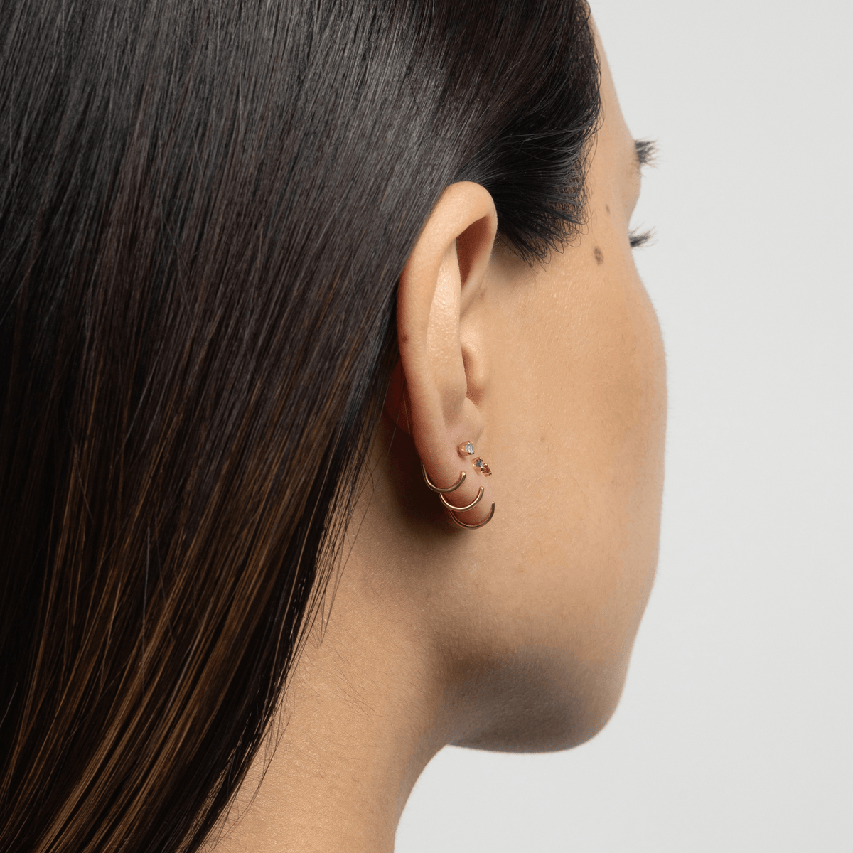 Stay Close Amethyst Hoops