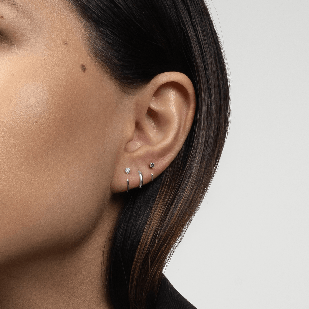 Stay Close Aquamarine Hoops