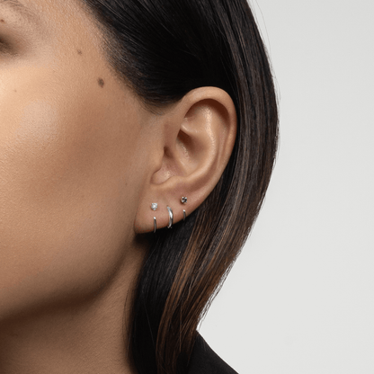 Stay Close Aquamarine Hoops