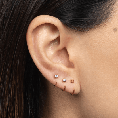 Stay Close Aquamarine Hoops
