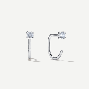 Stay Close Aquamarine Hoops