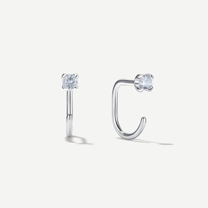 Stay Close Aquamarine Hoops