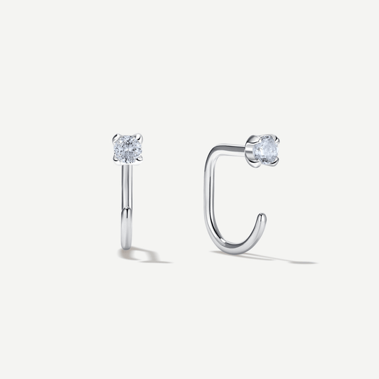 Stay Close Aquamarine Hoops