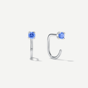 Stay Close Blue Sapphire Hoops