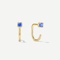Stay Close Blue Sapphire Hoops