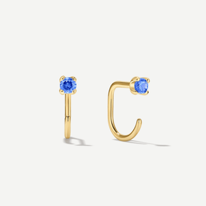 Stay Close Blue Sapphire Hoops
