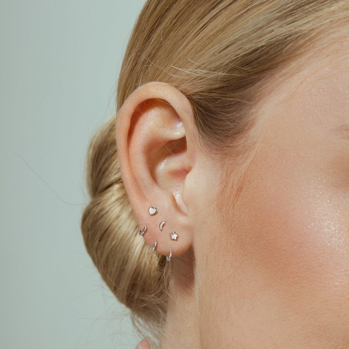 Stay Close Charm Hoops Set