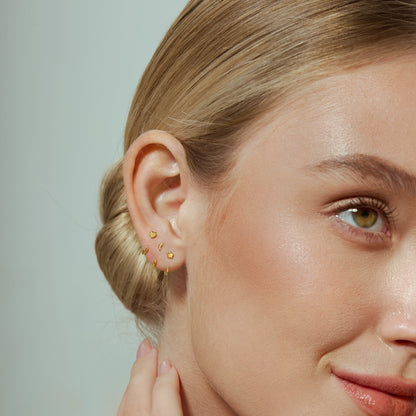 Stay Close Charm Hoops Set