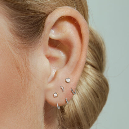 Stay Close Charm Hoops Set
