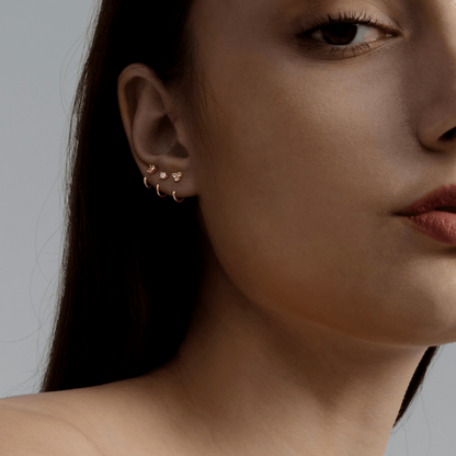 Stay Close Gem Hoops Set