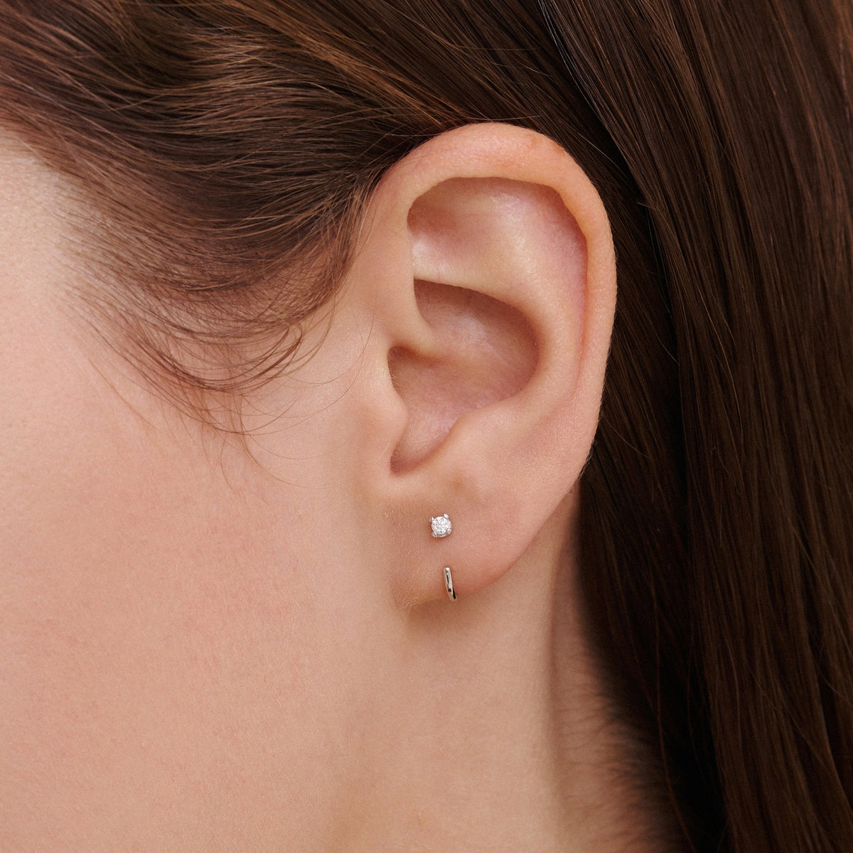 Stay Close Moissanite Hoops - 2mm