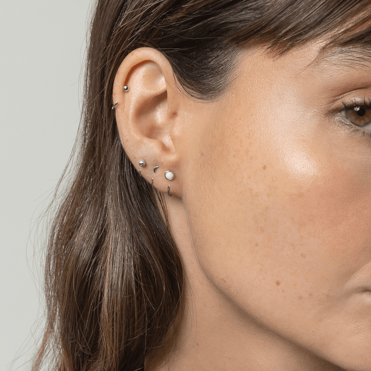 Stay Close Opal Hoops
