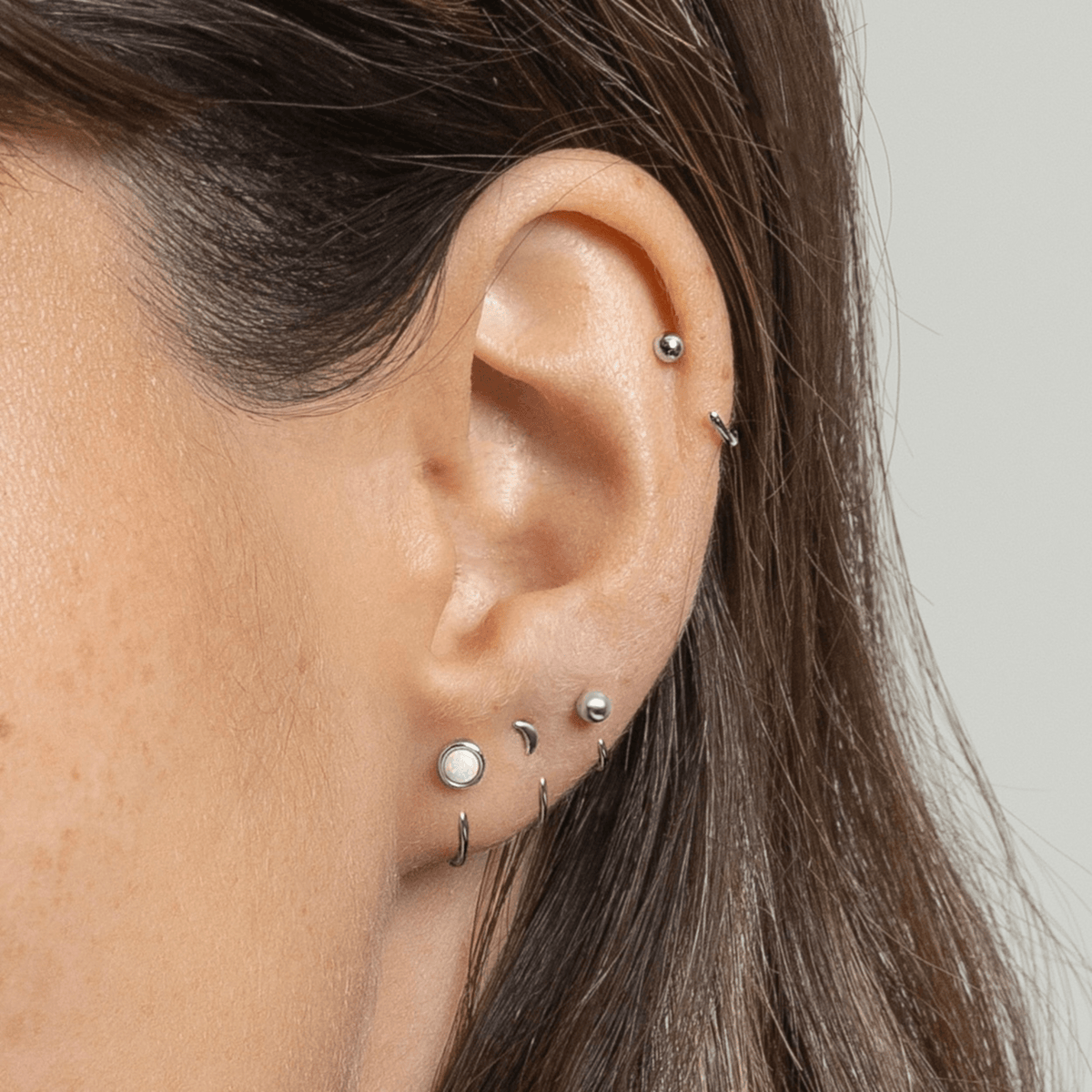 Stay Close Opal Hoops
