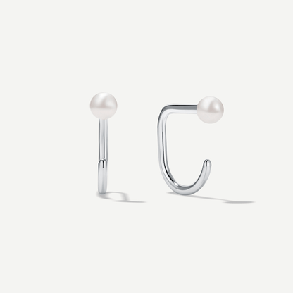 Stay Close Pearl Hoops