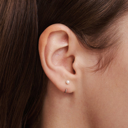 Stay Close Pearl Hoops