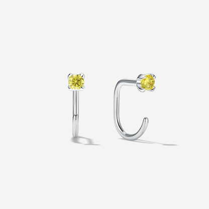 Stay Close Peridot Hoops