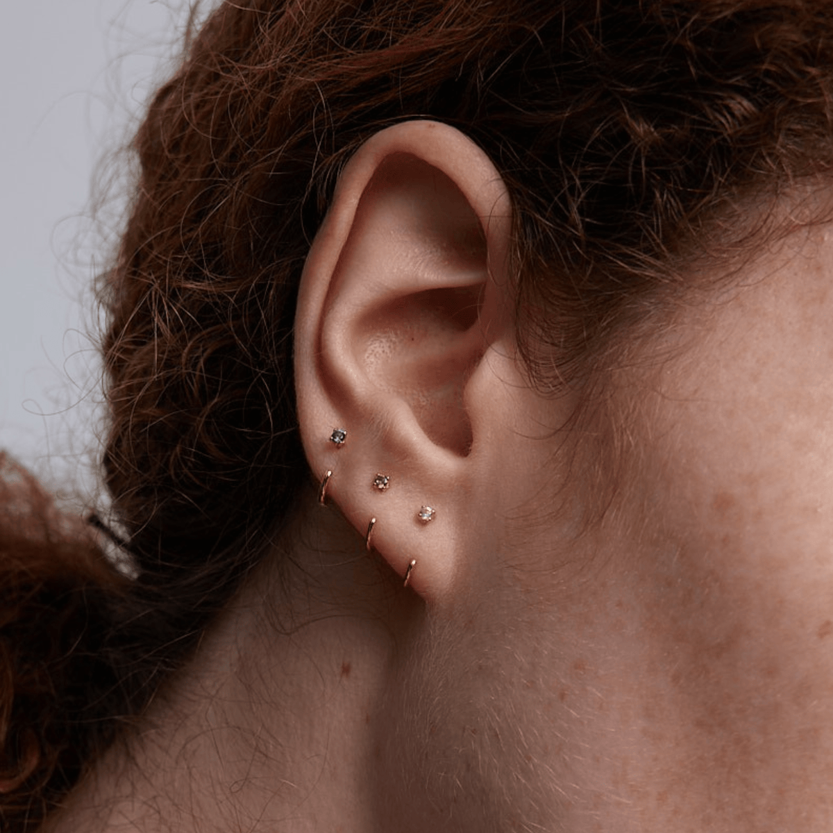 Stay Close Pink Sapphire Hoops
