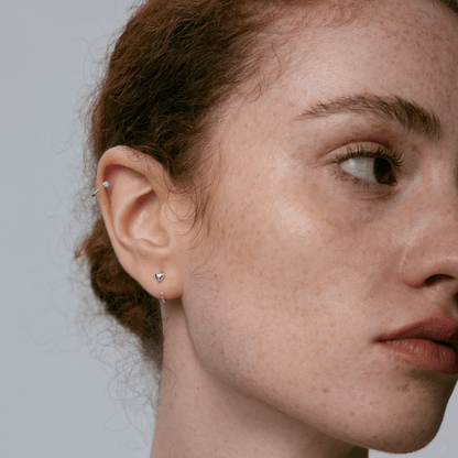 Stay Close Puffy Heart Hoops
