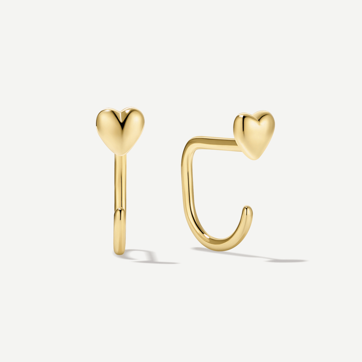 Stay Close Puffy Heart Hoops