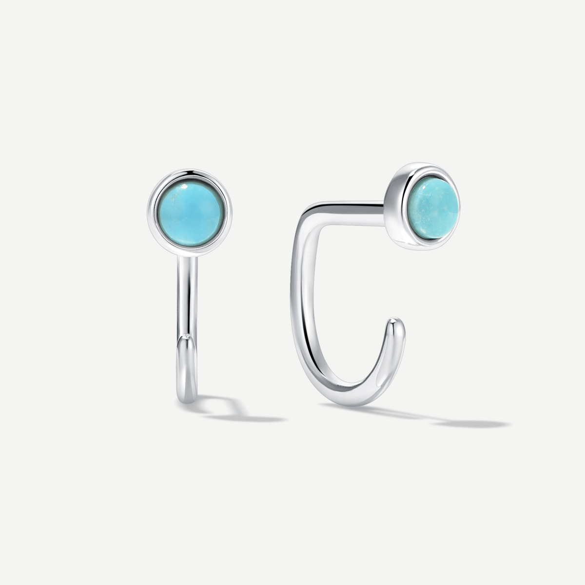 Stay Close Turquoise Hoops