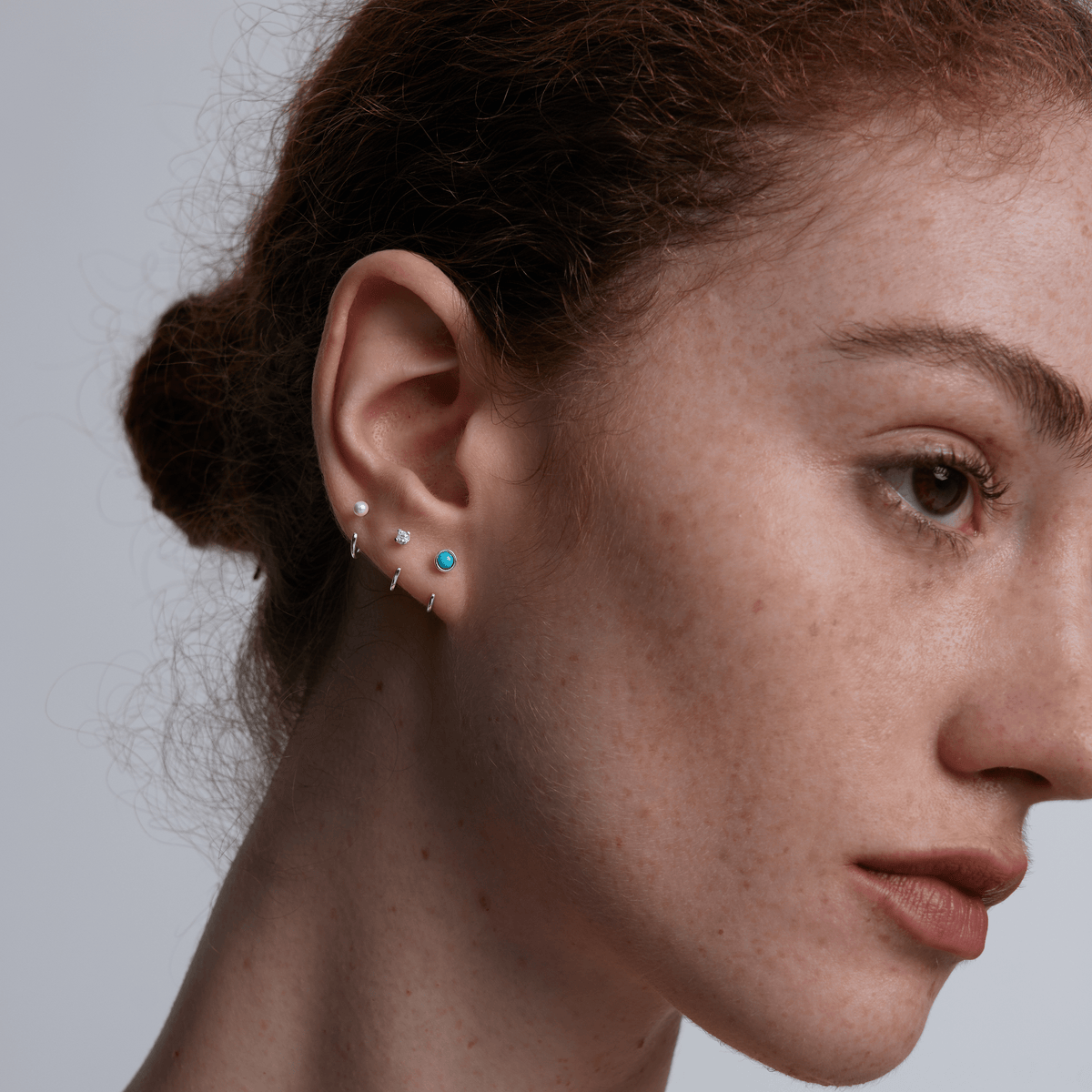 Stay Close Turquoise Hoops