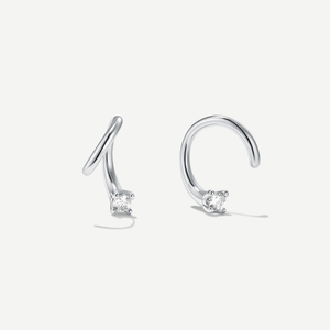 Swerve Moissanite Hoops