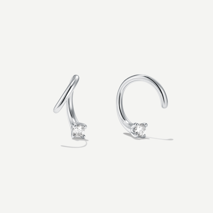 Swerve Moissanite Hoops