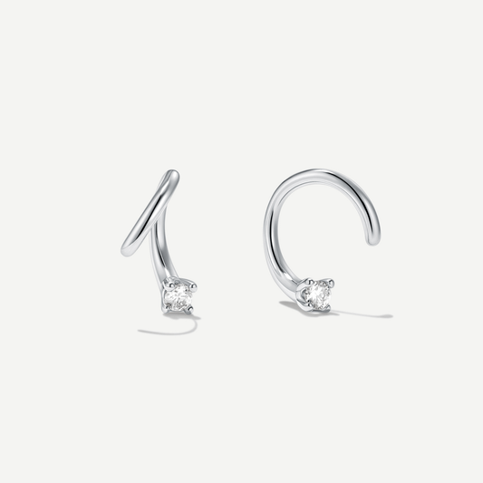 Swerve Moissanite Hoops