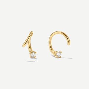 Swerve Moissanite Hoops