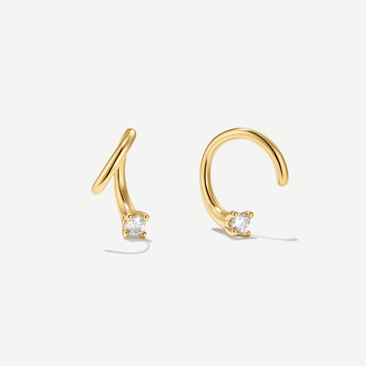 Swerve Moissanite Hoops