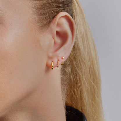 Swerve Moissanite Hoops